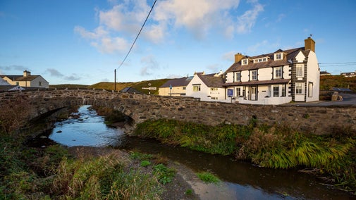 Exterior of the Henfaes apartments, Pwllheli, Gwynedd